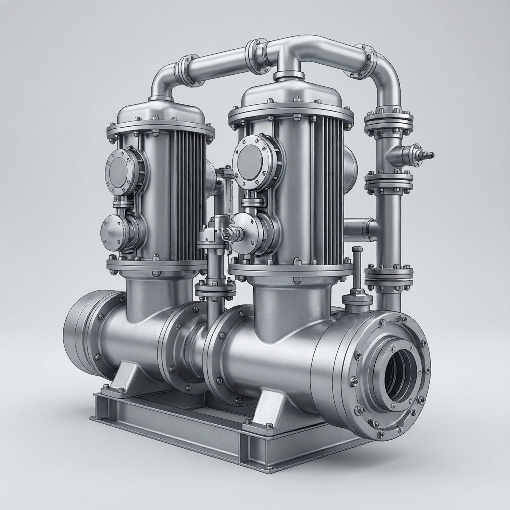 Duplex 2205 pump manifold